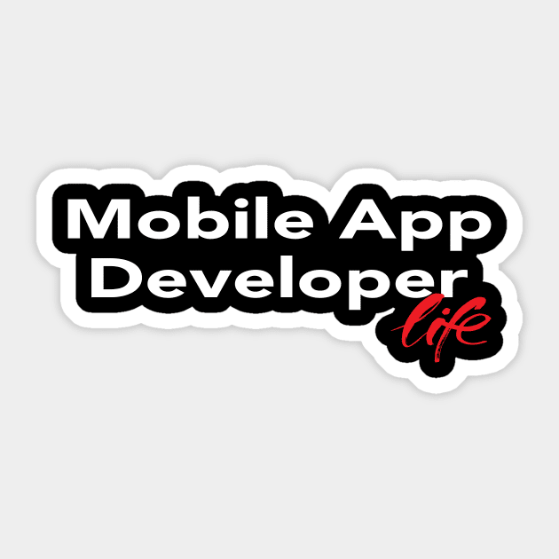 Mobile App Developer Life Sticker by ProjectX23Red